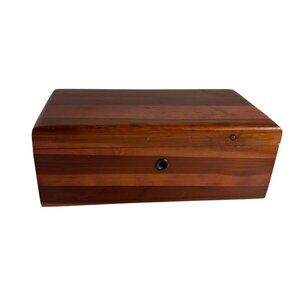 Vintage Lane Miniature Cedar Chest Wood Box Mini Hope Chest Jewelry Box